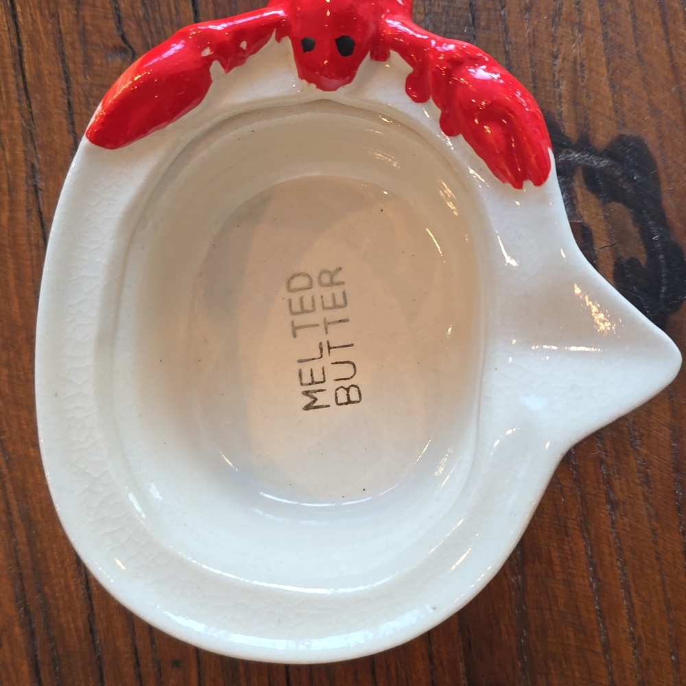 Vintage 6-piece Lobster Set: Melted butter dish and Salt & Pepper shakers - Picture 14 of 17